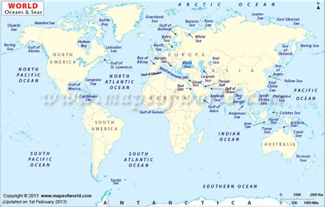 World's Major Bodies Of Water .